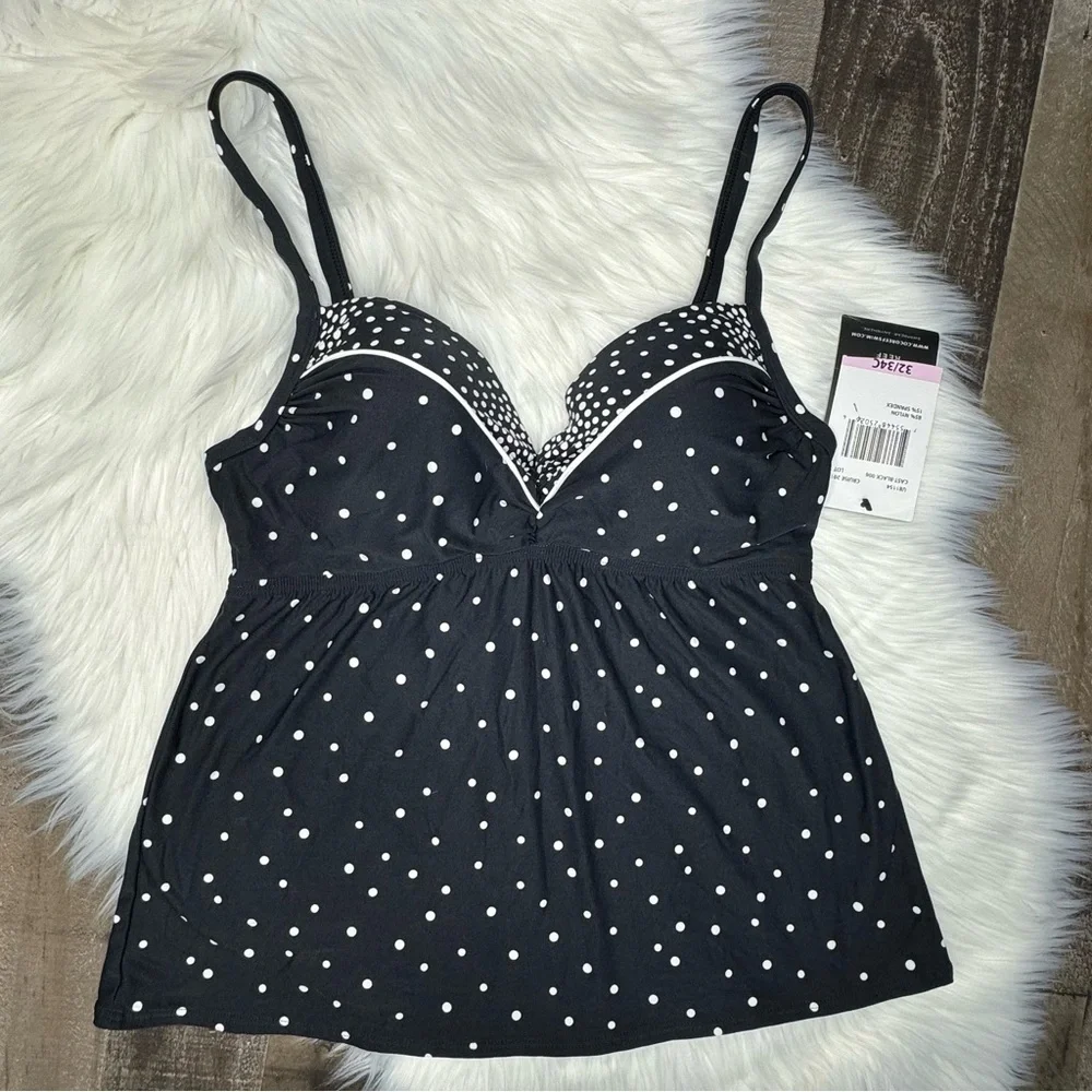 NWT Coco Reef Divine Polka Dot Tankini size 32/34C